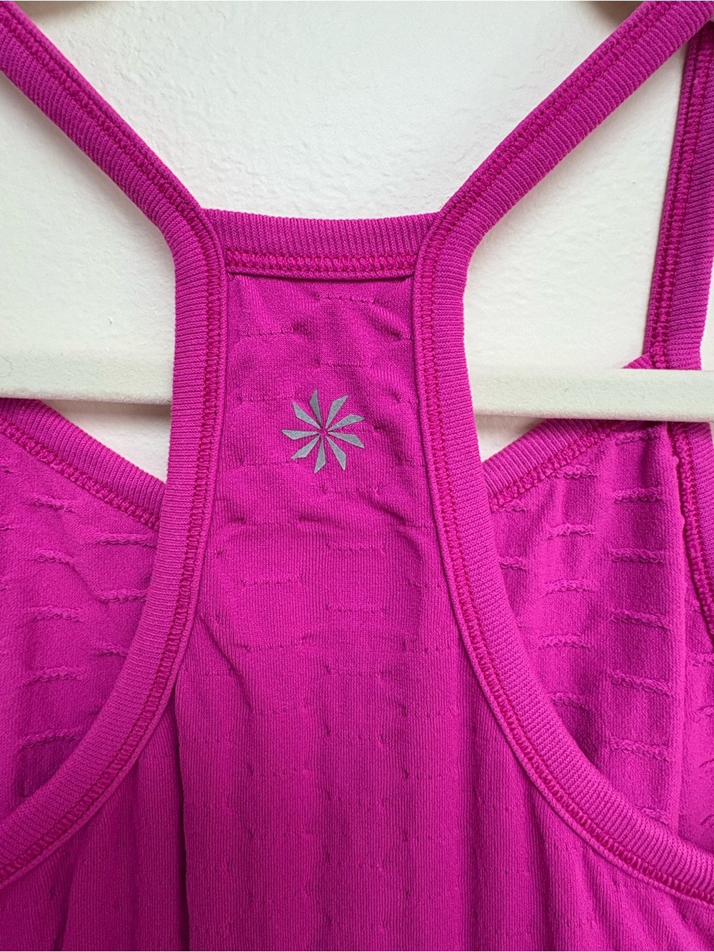 Athleta Fuchsia Ribbed Racerback Tank - Picture 3 of 4
